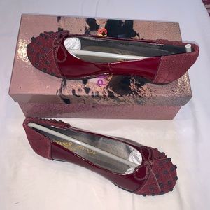 COPY - Pliner Jrs Maroonish Flats